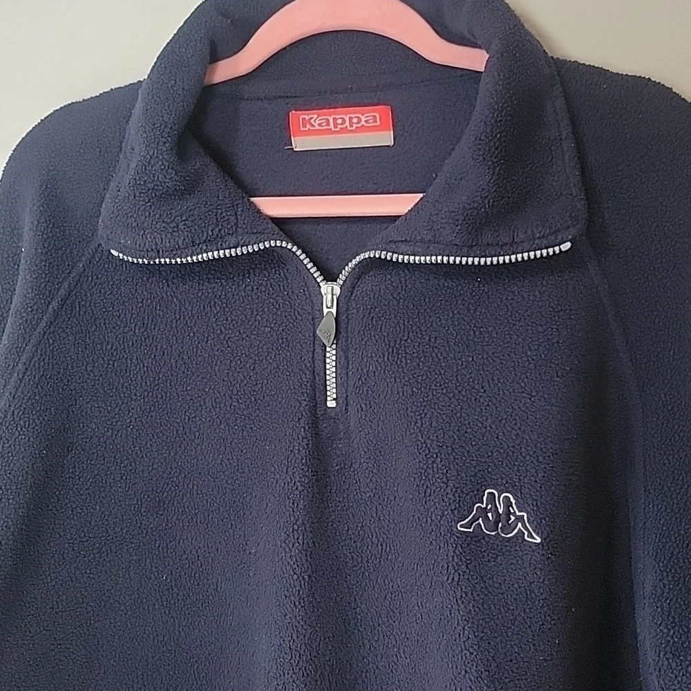 Vintage Kappa navy 1/4 zip fleece
